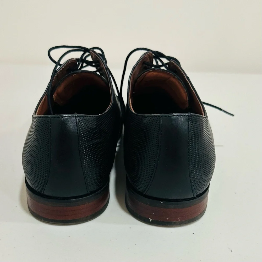 FLORSHEIM Men's Potosino Cap-Toe Oxfords Dress Shoes Size‎ 10 D, Black Leather